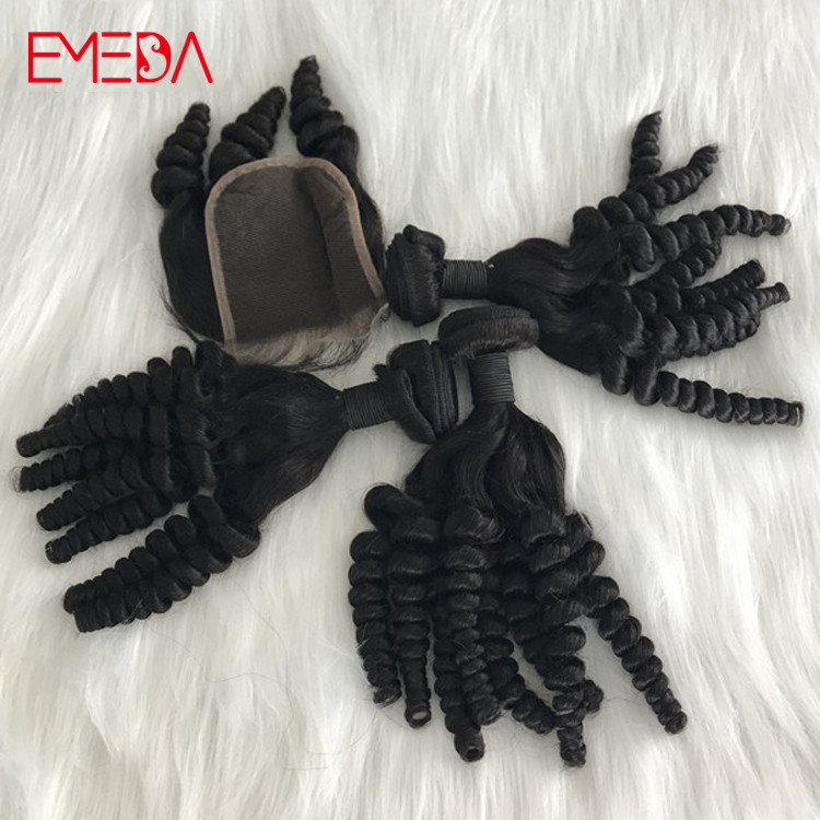 EMEDA is the best place to buy virgin brazilian hair bundles funmi curl YJ290